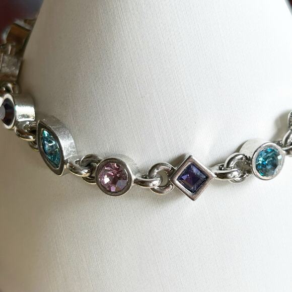 Multi Color Crystal Bracelet M4M - Picture 3 of 6